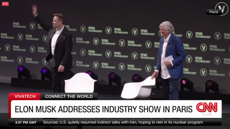 Elon Musk hails freedom of speech at Paris tech conference | CNN
