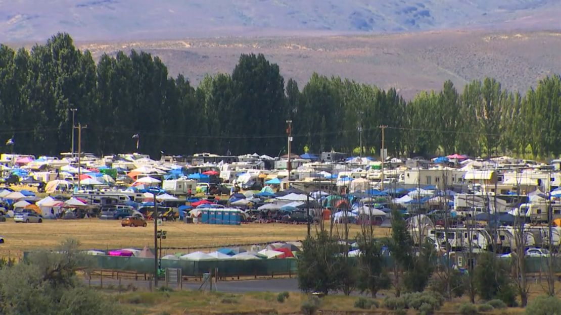 Campgrounds near Gorge Amphitheatre on June 18 in central Washington.