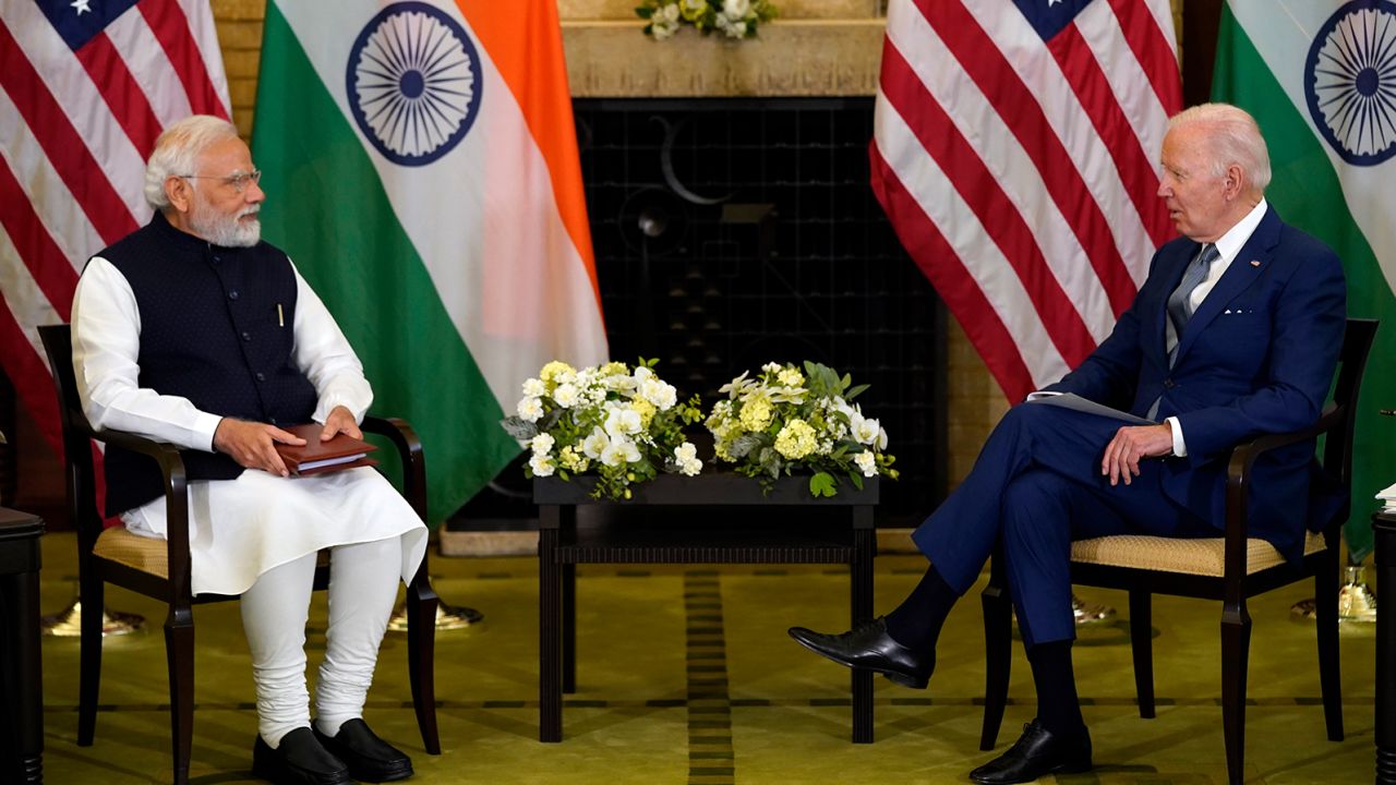 US President Joe Biden meets with Modi during the Quad leaders summit at Kantei Palace in Tokyo, on May 24, 2022.