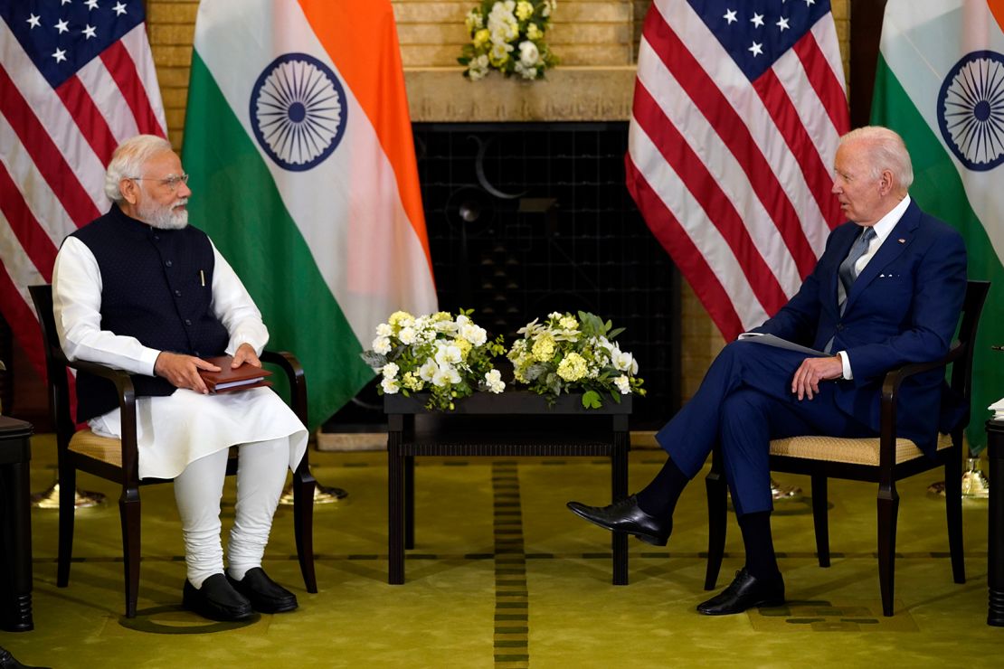 US President Joe Biden meets with Modi during the Quad leaders summit at Kantei Palace in Tokyo, on May 24, 2022.
