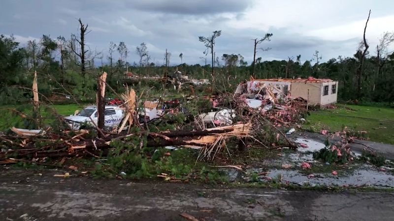 1 killed and almost 2 dozen injured in overnight storms in