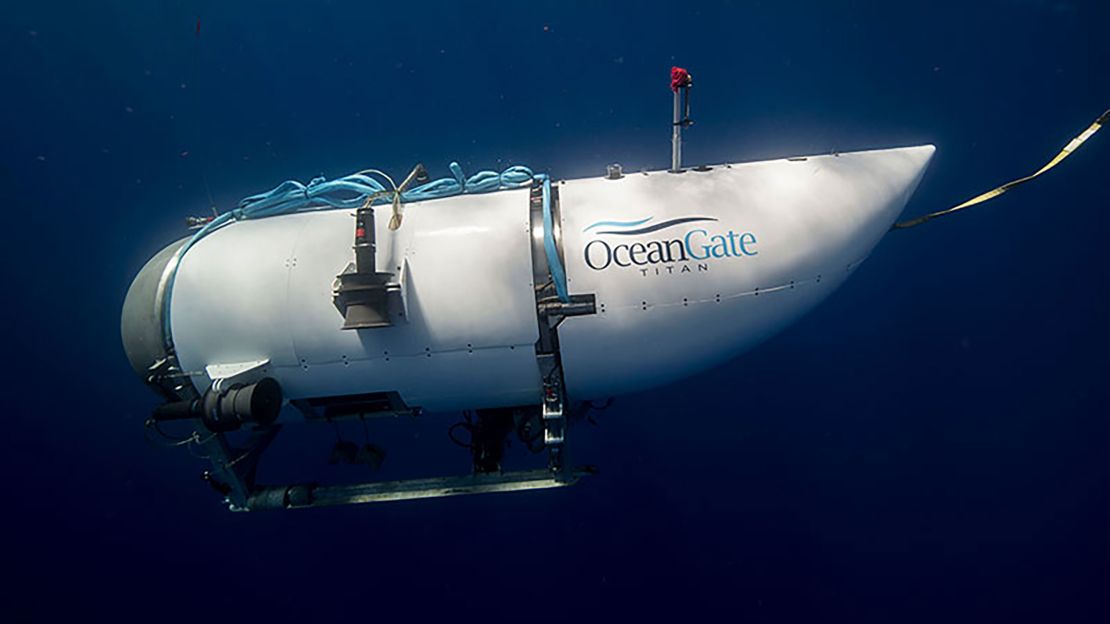 OceanGate's submersible, named the Titan, can hold up to five people on a dive to the bottom of the ocean.