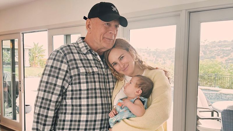 NextImg:Bruce Willis looks great as a new grandpa | CNN