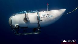 An undated photo of the OceanGate Titan submarine.