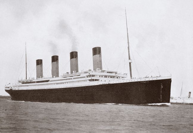 <strong>Titanic sets sail:</strong> RMS Titanic on her first and last voyage in 1912. The White Star Line ship sank four days into her maiden voyage. Click through the gallery for more photos: