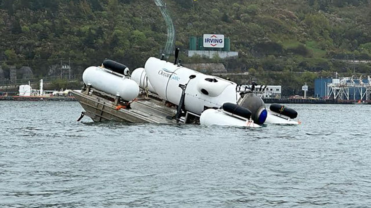 Hamish Harding posted an image of the submersible to his social media accounts on Saturday.