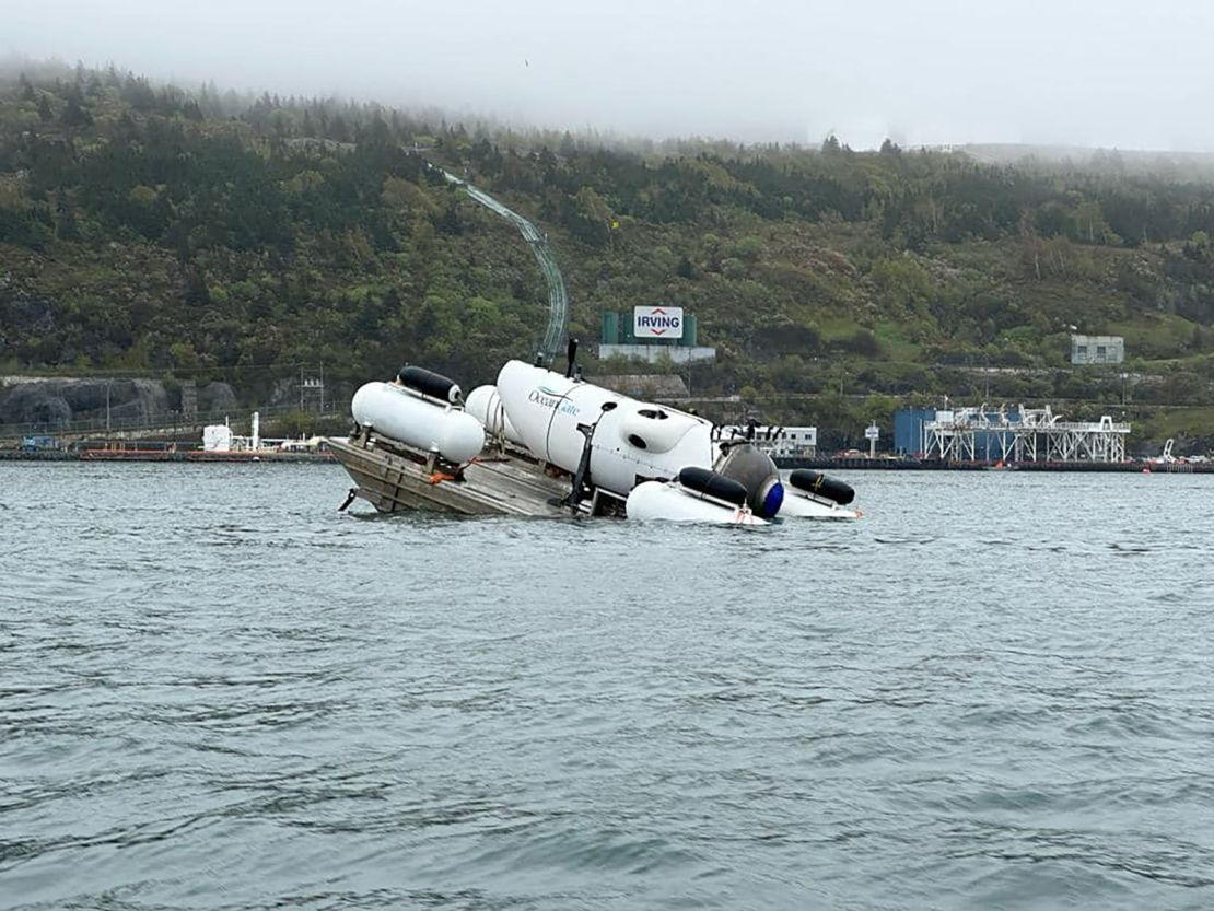 Hamish Harding posted an image of the submersible to his social media accounts on June 17.  