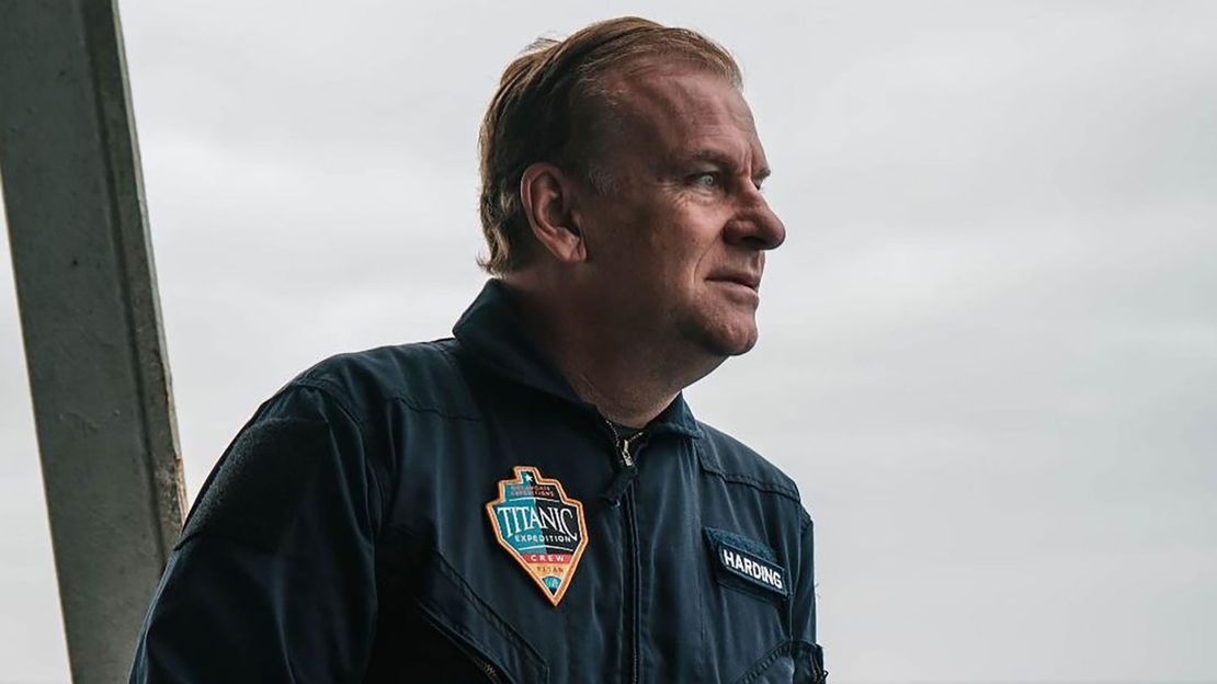 Hamish Harding looks on before boarding the submersible Titan on June 18. 