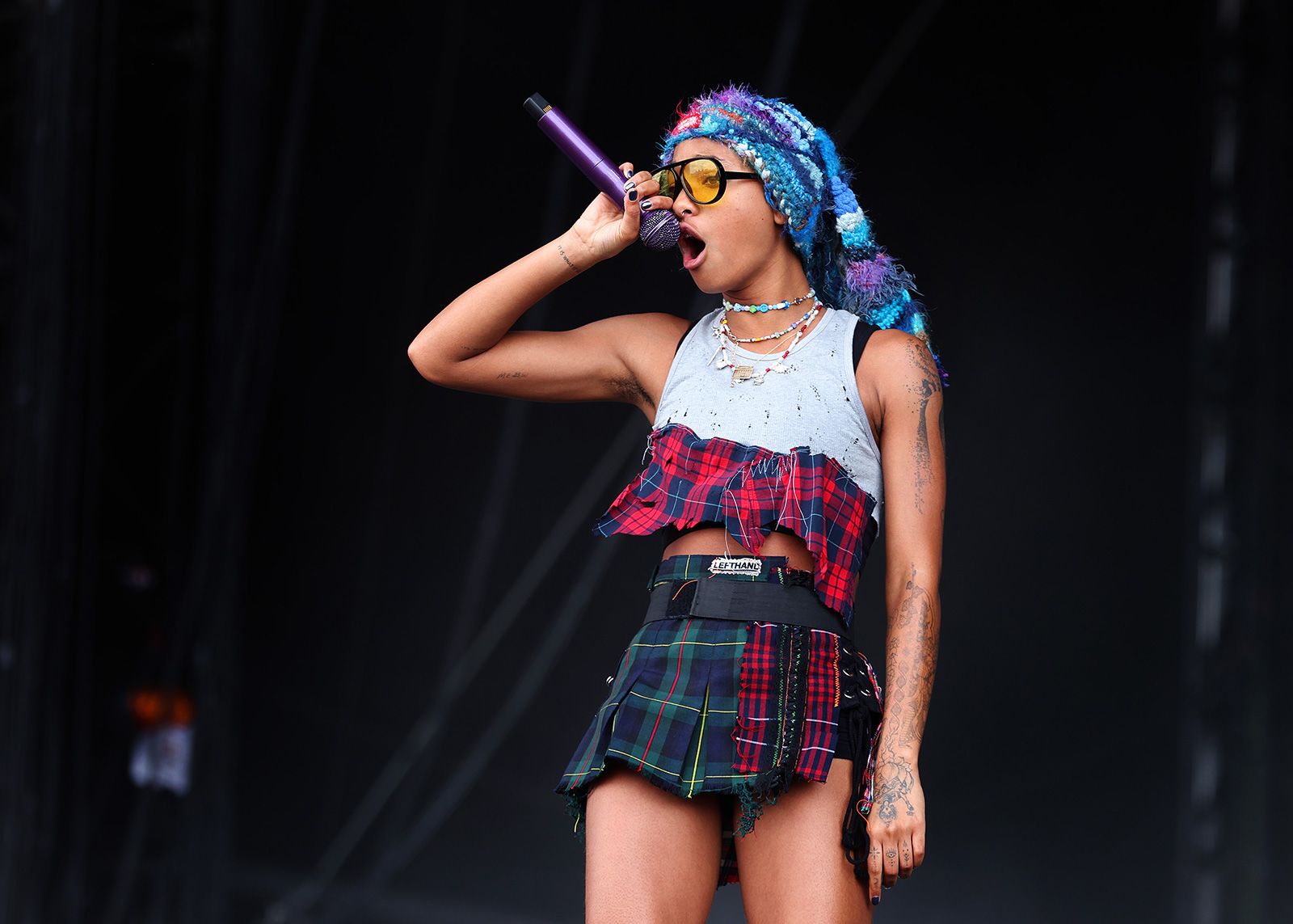 READING, ENGLAND - AUGUST 28: (EDITORIAL USE ONLY) Willow performs live on stage at Reading Festival day three on August 28, 2022 in Reading, England. (Photo by Simone Joyner/Getty Images)