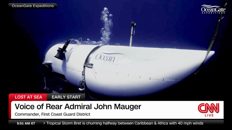 Search begins for missing Titanic sub