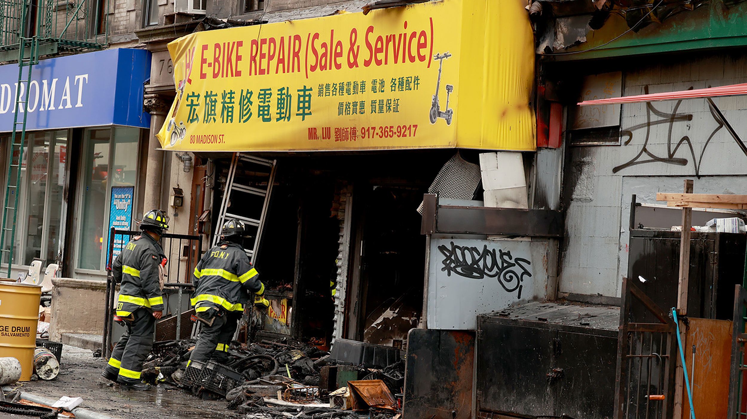 Fire that killed 4 at NYC e-bike store was caused by lithium ion batteries,  fire commissioner says