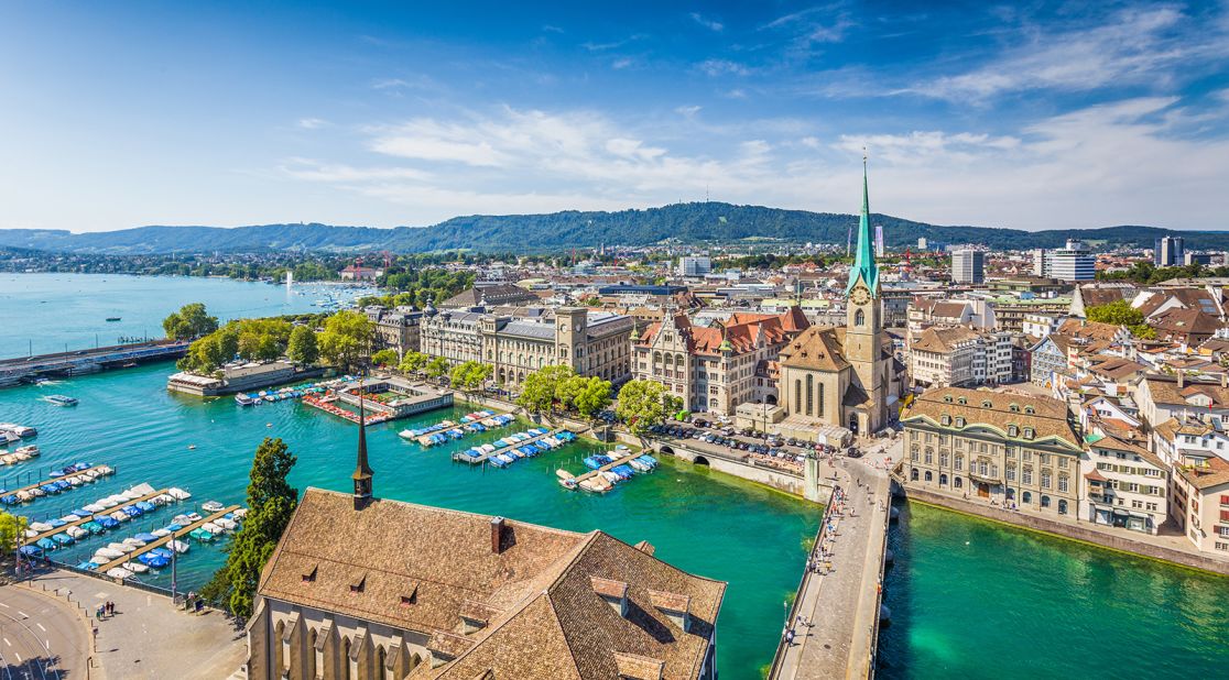 <strong>6. Zurich, Switzerland:</strong> The second Swiss city to secure a place in the top 10, Zurich also scored highly in the education category.