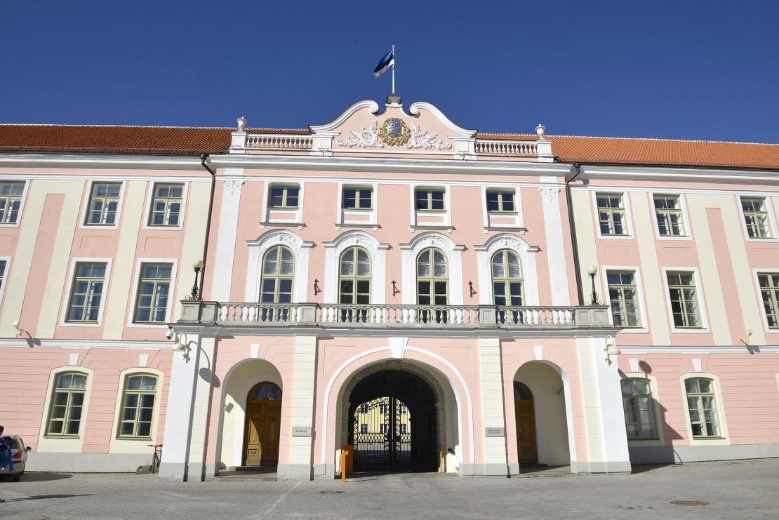 The Parliament building in Tallinn, Estonia.