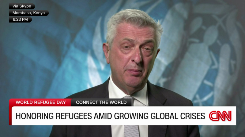 UNHCR chief says it’s an indictment on our world that 110 million people displaced  | CNN