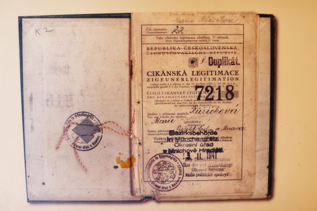Roma people were forced to carry a "Gypsy ID" in the run-up to and during World War Two.