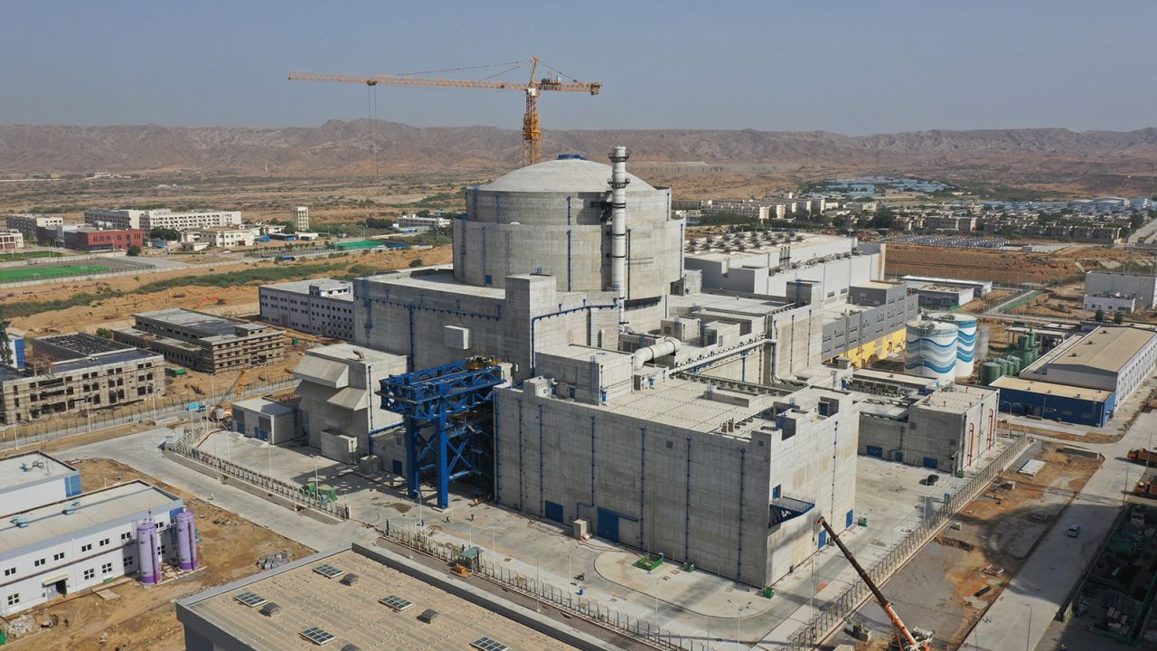 The Karachi Nuclear Power Plant Unit 2 K-2 in southern Pakistan seen in 2021. The facility was also built with Chinese assistance.