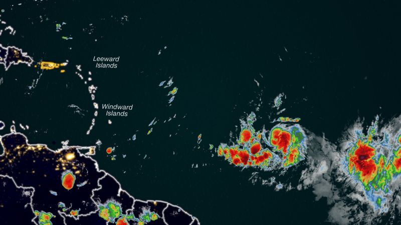 NextImg:Tropical storm watches cover parts of the Caribbean as Bret is forecast to bring strong winds and flooding | CNN