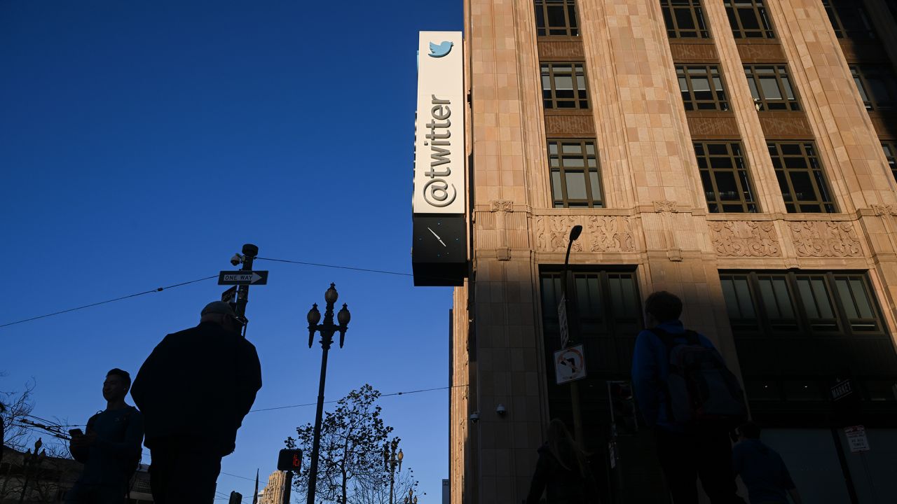 A view of Twitter Headquarters in San Francisco, California, United States on February 8, 2023. 