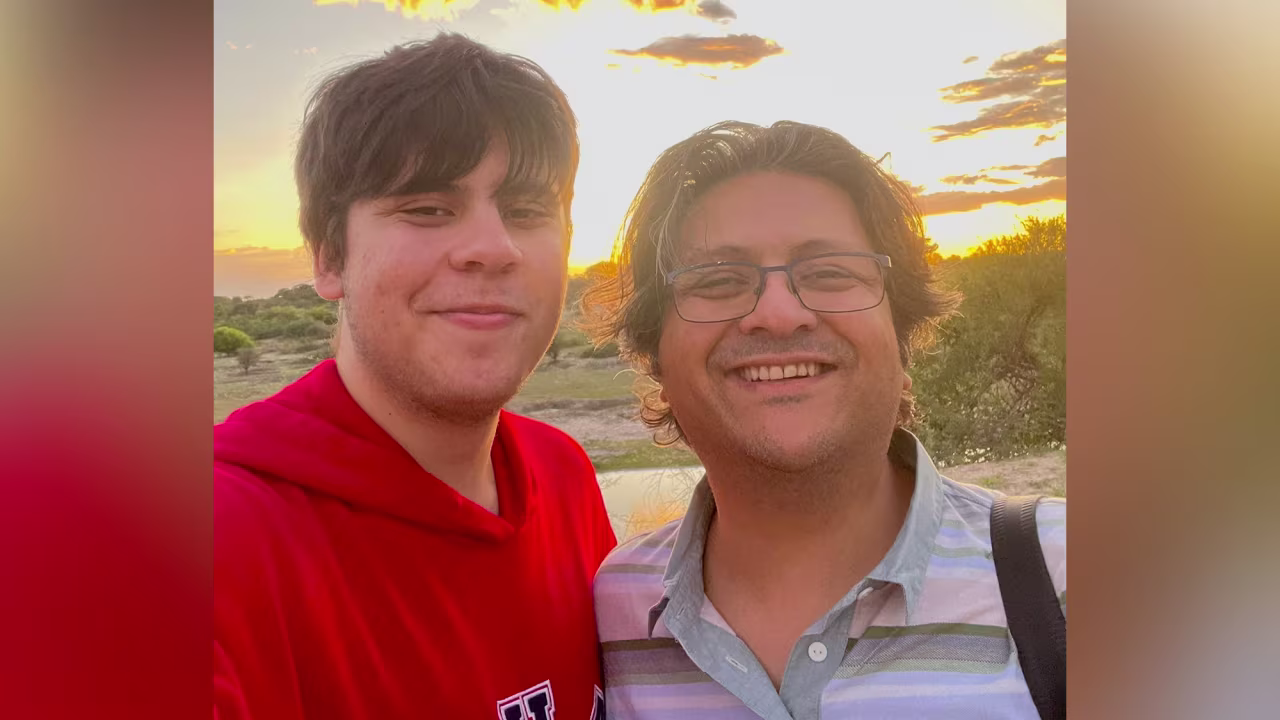Vice-Chairman of Engro Corporation Limited Shahzada Dawood, who is said to be among the passengers onboard the submarine that went missing on trip to the Titanic wreckage is seen with his son Suleman Dawood in this undated handout picture. Courtesy of Engro Corporation Limited/via REUTERS  THIS IMAGE HAS BEEN SUPPLIED BY A THIRD PARTY. MANDATORY CREDIT. NO RESALES. NO ARCHIVES
