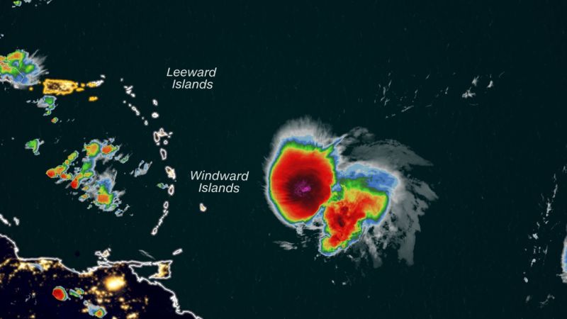NextImg:Tropical Storm Bret is expected to smack into eastern Caribbean islands Thursday with heavy rain and winds | CNN