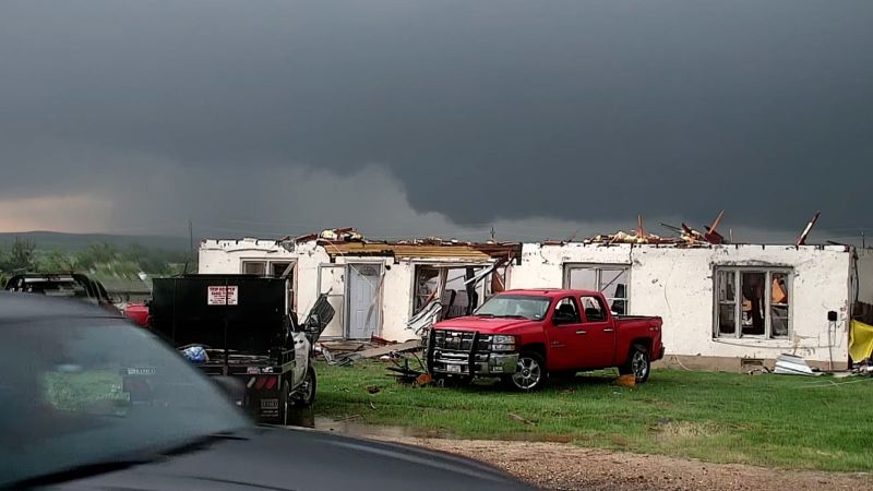 At least 3 dead in Texas after severe storms bring tornadoes and tennis ball-sized hail to western and central US | CNN
