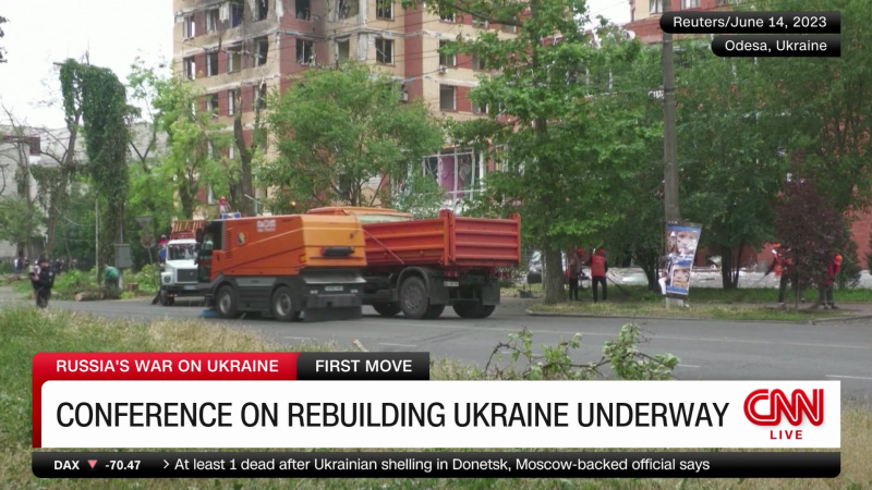 World leaders meet in London to discuss rebuilding Ukraine. | CNN Business