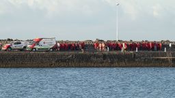 Another boat arrived at a port in Lanzarote, Canary Islands, on June 22, after they were rescued at sea while trying to reach the Spanish coast.
