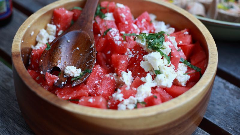 Video: How to make a watermelon feta salad  | CNN
