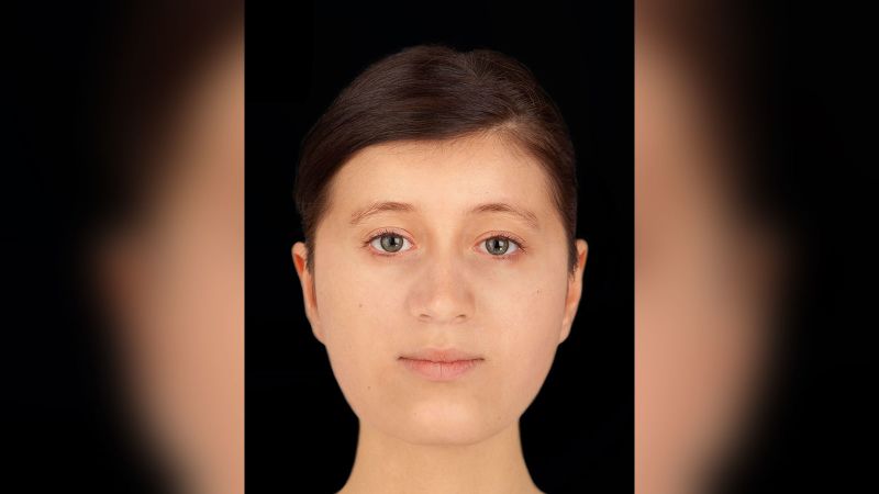 Face of seventh-century teen buried with rare cross revealed | CNN