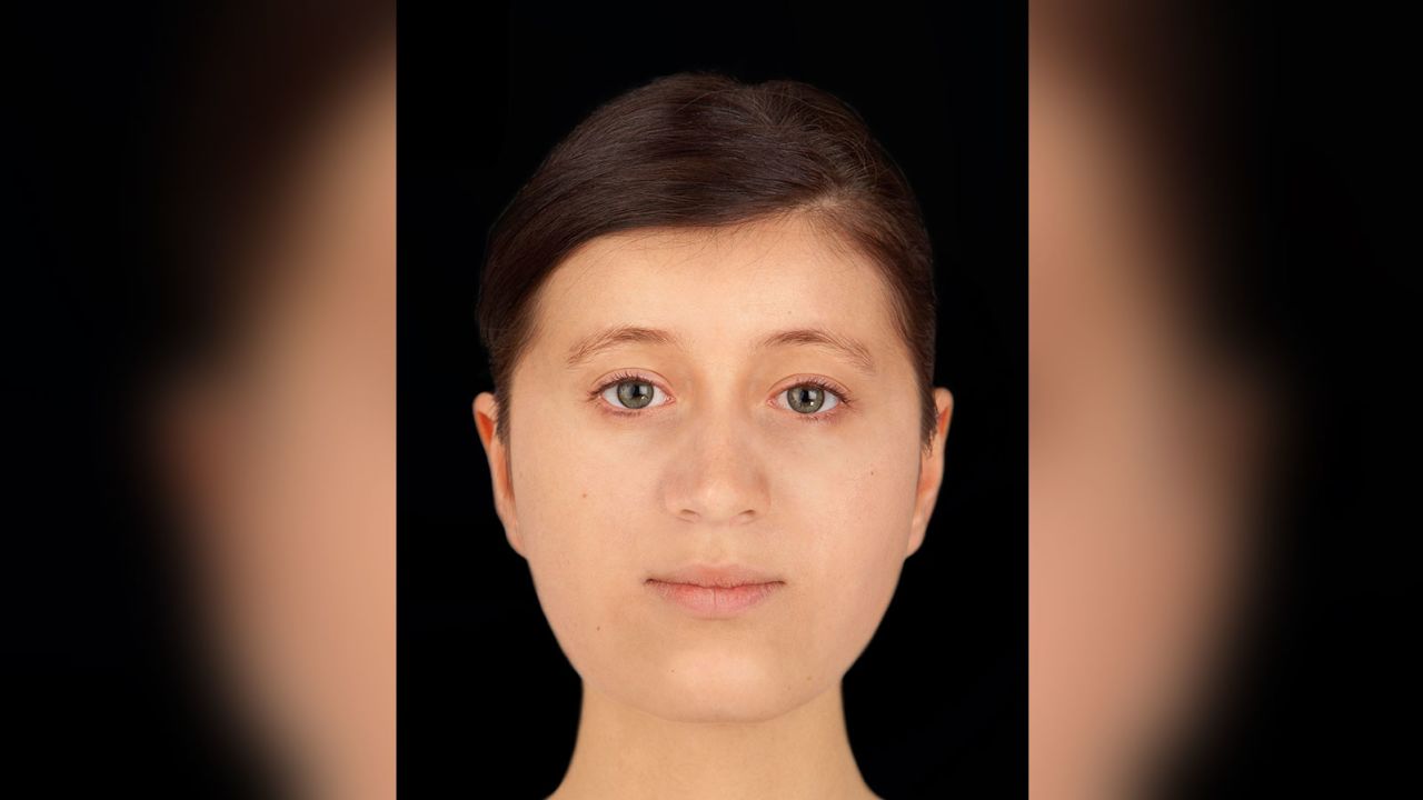 Facial reconstruction of the woman