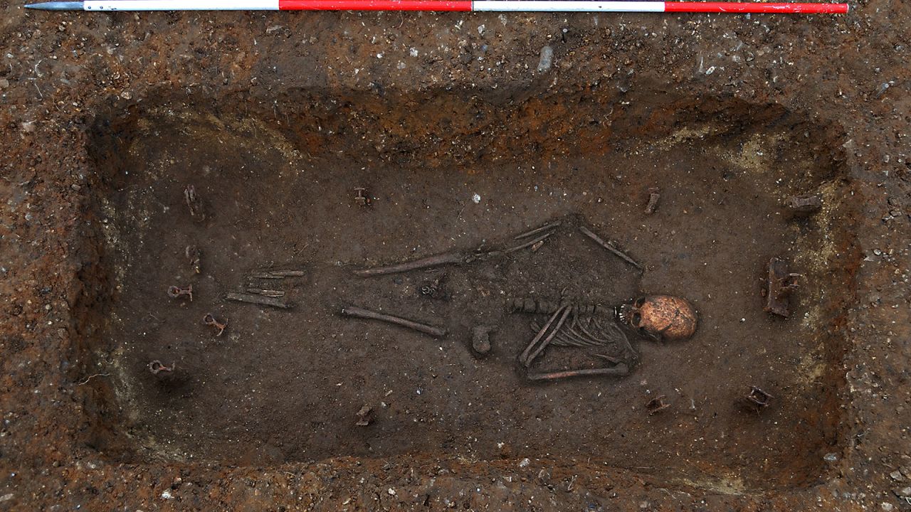 Trumpington bed burial composite image