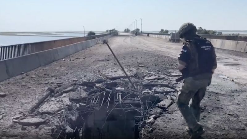 NextImg:A strike on a Russian-controlled bridge doesn't change much itself. But it may indicate a more potent strategy | CNN