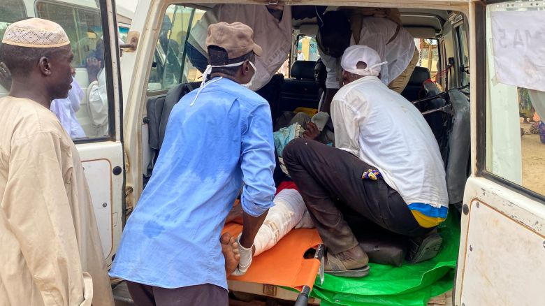 MSF teams help wounded Sudanese refugees, who fled conflict from West Darfur, in Adre hospital, Chad June 15, 2023 in this handout image. 