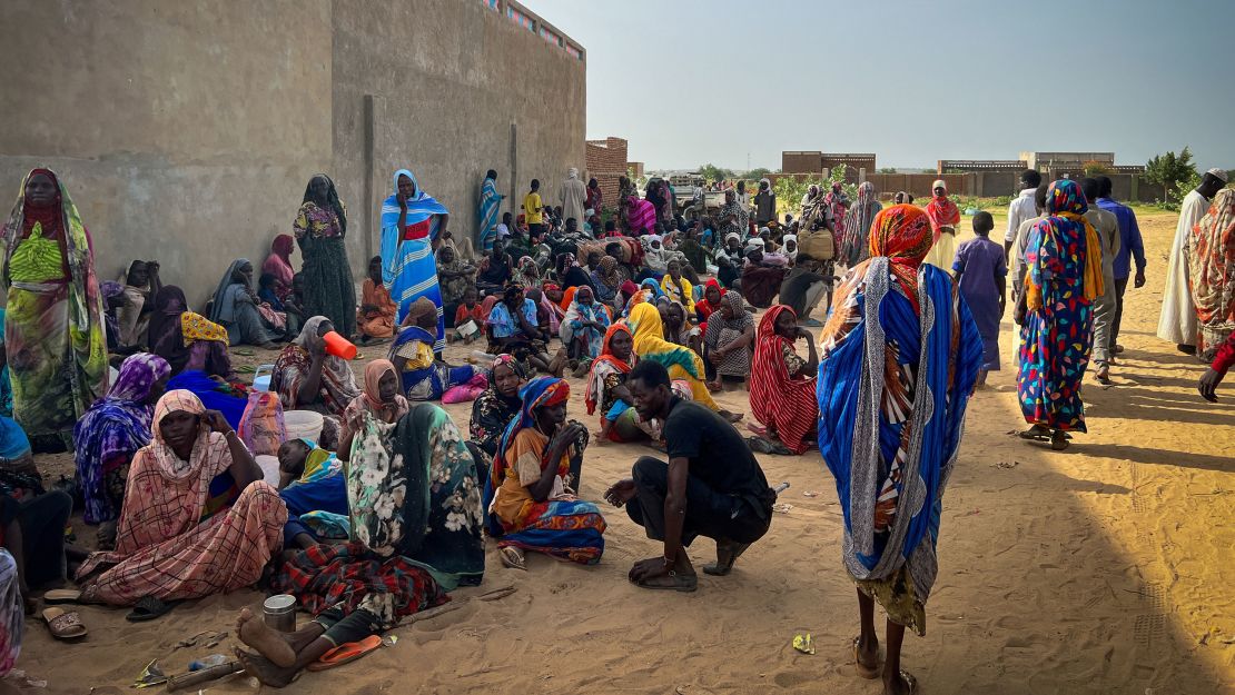 Sudanese refugees gather as Doctors Without Borders (MSF) teams assist the war wounded from West Darfur, Sudan, in Adre hospital, Chad June 16, 2023.