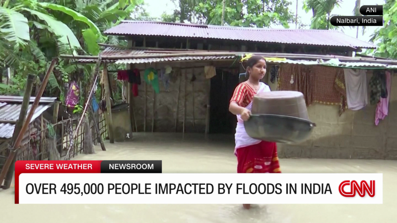 Heavy rain submerges villages in India | CNN