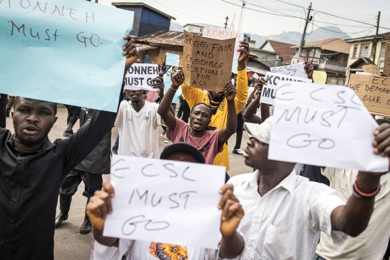 Tensions Mount As Sierra Leone Prepares For High Stakes Elections CNN   230623095602 07 Sierra Leone Election Walk Up 