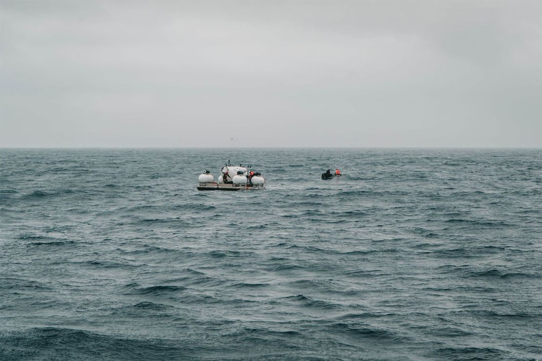 This image shows the start of the RMS Titanic Expedition Mission 5 on June 18, 2023.