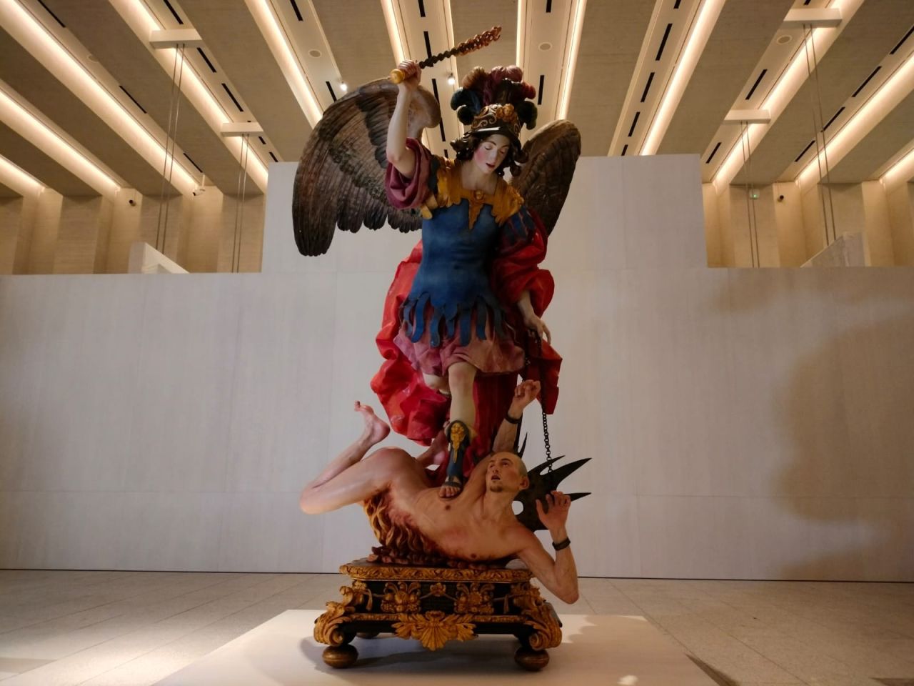El Arcángel San Miguel venciendo al demonio at the Royal Collections Gallery in Madrid, Spain.