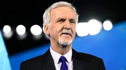 James Cameron attends the world premiere of James Cameron's "Avatar: The Way of Water" at the Odeon Luxe Leicester Square on December 06, 2022 in London, England. 