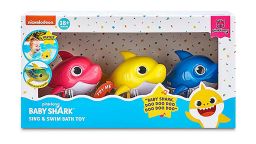 The Robo Alive Junior Baby Shark Sing & Swim Bath Toy three-pack is among 7.5 million toys recalled for risk of injuries to children.