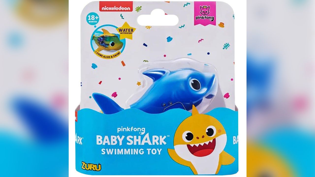 The Robo Alive Junior Mini Baby Shark Swimming Toy is among the recalled products.