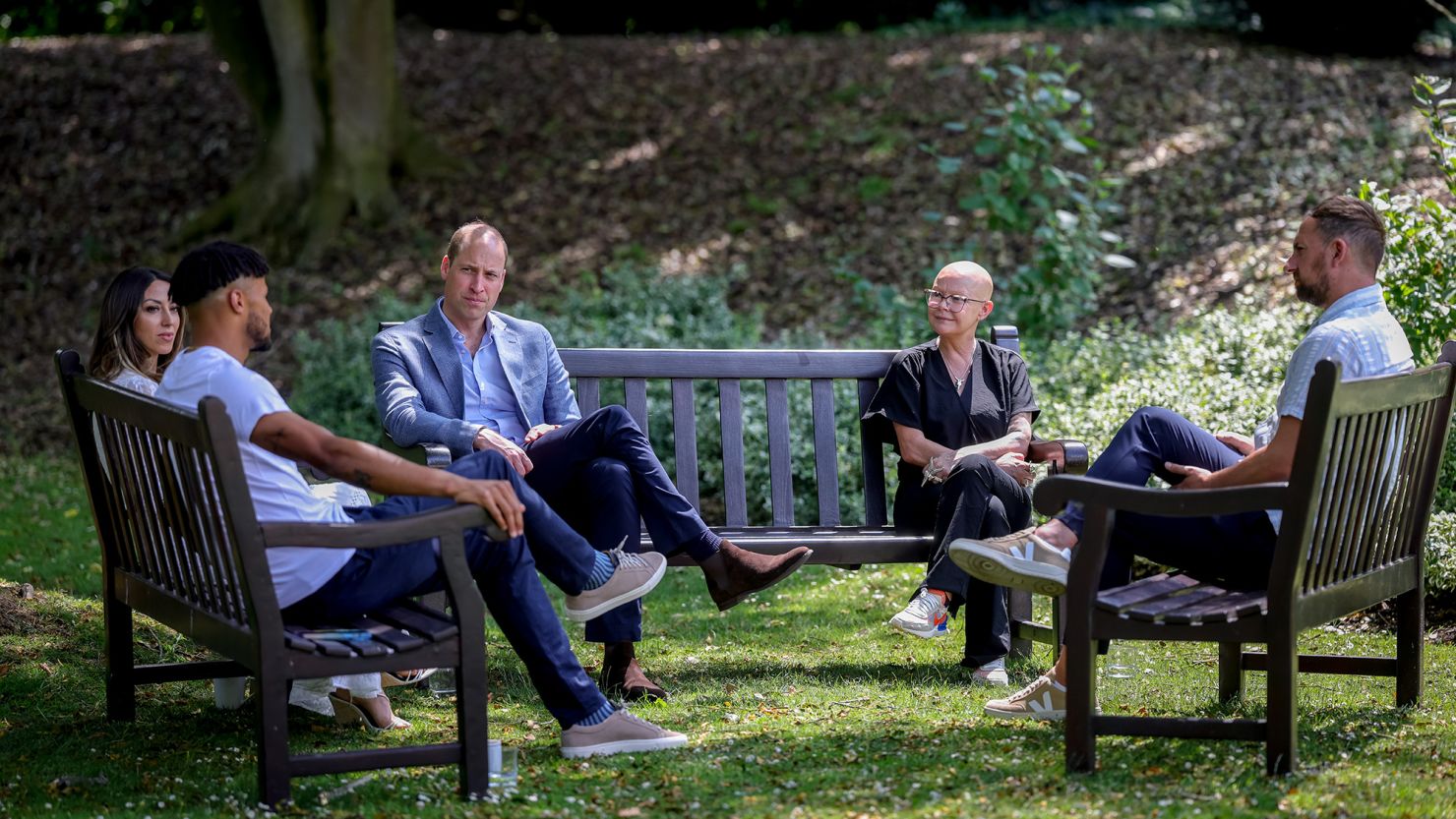 Prince William meets with Tyrone Mings, Gail Porter, Sabrina Cohen-Hatton and David Duke, ahead of the launch of Homewards.