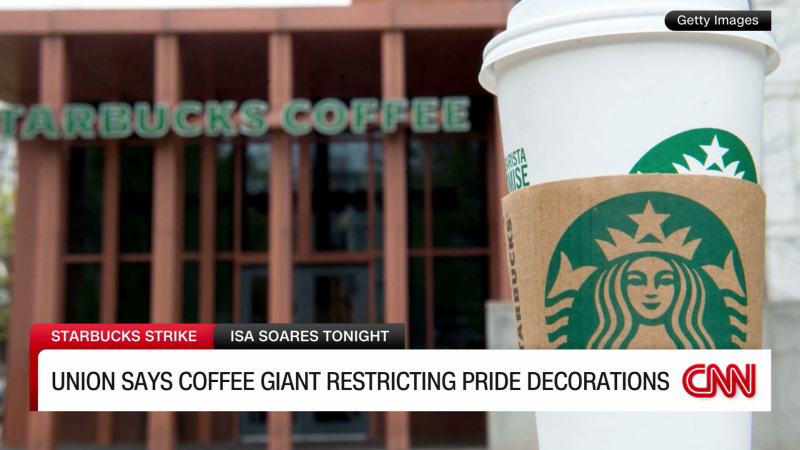 Starbucks workers strike over alleged restrictions on LGBTQ decorations | CNN