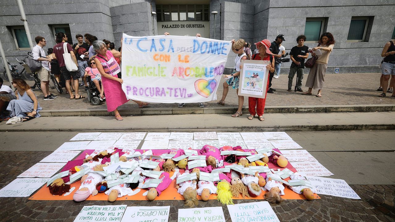 1280px x 720px - Italian women protest prosecutor's call to erase lesbian mother's name from  birth certificate | CNN