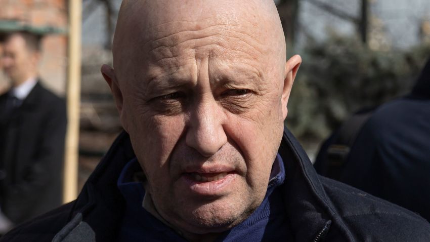 FILE - Yevgeny Prigozhin, the owner of the Wagner Group military company, arrives during a funeral ceremony at the Troyekurovskoye cemetery in Moscow, Russia, on April 8, 2023. On Friday, June 23, Prigozhin made his most direct challenge to the Kremlin yet, calling for an armed rebellion aimed at ousting Russia's defense minister. The security services reacted immediately by calling for his arrest. (AP Photo/File)