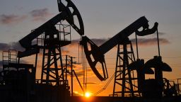 A view shows oil pump jacks outside Almetyevsk in the Republic of Tatarstan, Russia June 4, 2023.