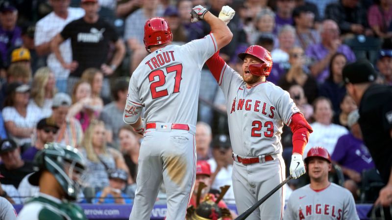 Mike Trout stars as Los Angeles Angels set new record with huge 25-1 win in  Colorado - Mirror Online