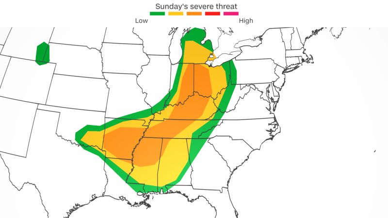 NextImg:Oppressive heat and severe storm threats hammer millions across south and central US | CNN