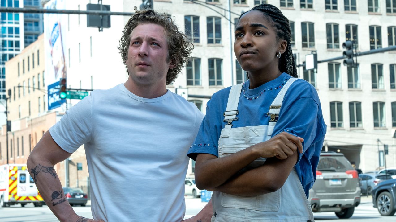 Jeremy Allen White and Ayo Edebiri in "The Bear."