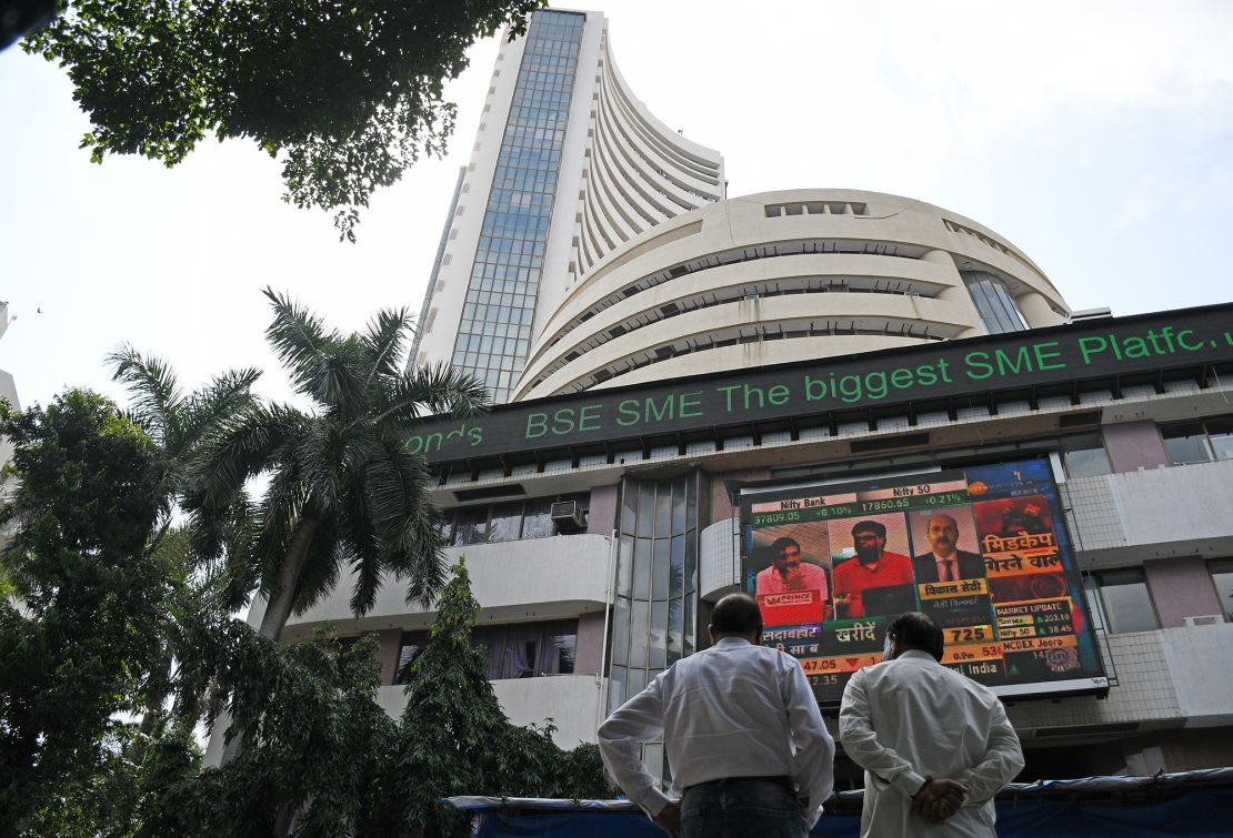 The BSE stock exchange in Mumbai, India